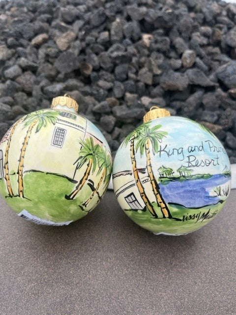 King and Prince Hotel Ornament - Hand Painted